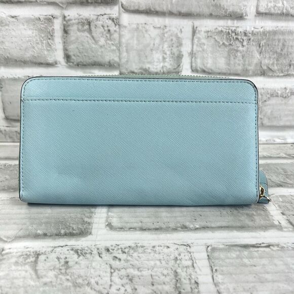Kate Spade Laurel Way Neda Light Blue Saffiano Leather Large Wallet - Picture 2 of 15